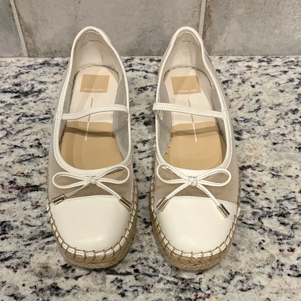 Dolce Vita White Mesh Cambre Slip-On Sneakers